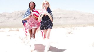 New Aubrey Kate, Ana Foxxx - America Fuck Yeah! Evilangle