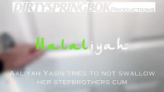 New Desi Aaliyah Yasin Tries Not to Swallow Her Stepbrothers Cum Uncut Exclusive OnlyFans Content