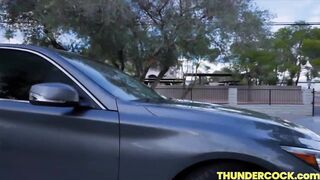 Olivia Madison Drives Car to Visit Her Friend for an Intimate Encounter