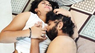 Mallu Aunty and electrician hot fuck while she was alone at home