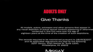 Blonde Melody Marks enjoys an Amateur Blowjob & Thanksgiving Creampie with Step Dad