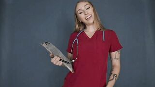 New Angel Youngs Sexy Big Tits Nurse Examines Your Massive Cock