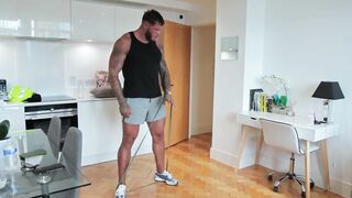 Yasmina Khan in Hijab Gets CIM After Sex Workout With Footjob And Ride