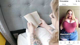 Blonde PAWG's Book Reading Distracted By Blowjob & Cumshot on OnlyFans