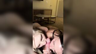 Caryn Beaumont & Kaitlyn in Threesome With Blowjob Cumshot on OnlyFans