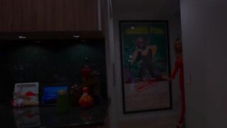 Sandra Otterson Enjoys White Christmas In Red Costume With WifeysWorld