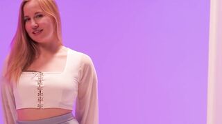 Maria At Her Sensual 5 Senses Dating Gameshow Sniffed Touched & Fucked