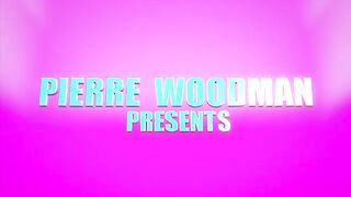 WoodmanCastingX Wakes A Blondie Up With Threesome & Double Penetration
