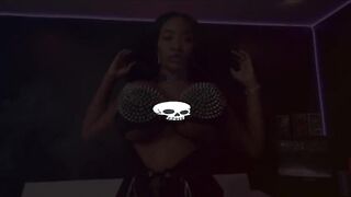Tia Maria An Ebony Goth GF Massive With Boobs Oiled Up At New FuckFest