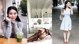 Beautiful Chinese Trying BBC 1st Time A Threesome Gangbang On OnlyFans