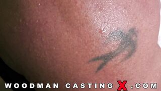 Samantha Cruuz A Fit Ebony With Tight Pussy Gets DP On WoodmanCastingX