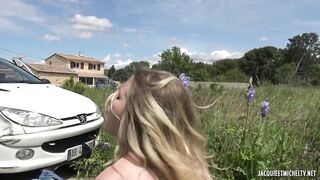 Sally A 18YO Language Student In Lyon Picked Up For Fucking In A Field