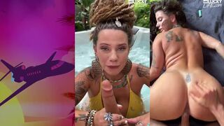 Indica Flower With Big Boob Worships & Gives Blowjob For POV Fuck Vlog