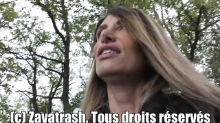 Zavatrash A French Girl Enjoys Outdoor With A Big Dick Sucking Session