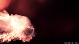 Lina Fire Attempts To Handle 8 BBC Squirting With Anal Gaping Gangbang