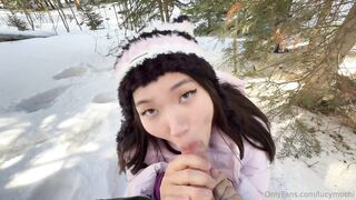 Lucy Mochi Enjoyed A Hardcore BG Anal In Snowy Outdoor Shot On Full HD