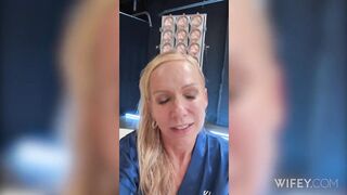 Bella Bare The Exclusive Blonde MILF Gets Tag Teamed Taking Double BBC