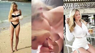 A Slovakian Instagram Model Filming Her 1st Hardcore OnlyFans Sex Tape