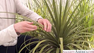 Blake Blossom The Lonely Wife Fulfills Her Fantasies With Hot Gardener