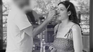 Lola The College Girl Demonstrates Enthusiasm During Exploited Casting