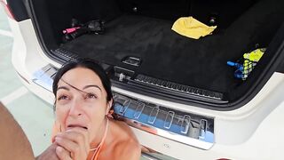Horny Driver Fucks Me Hardcore Inside The Parking Lot Of A Supermarket