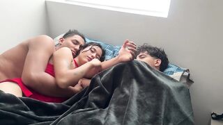 BritannySexxx Sharing Bed With Husband & Friend For Fulfilling Fantasy
