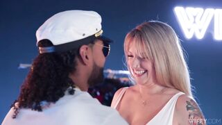 New WIFEY Jackie Diary Married Blonde Fucks Massive Black Cock