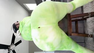 New Lala Koi Tears her leggings And gets fucked in her Oiled Ass by her Boyfriend LolaFake BBL Model Twerking and getting backshots Couple