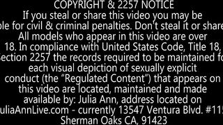 New Julia Ann Anal Panty Strip