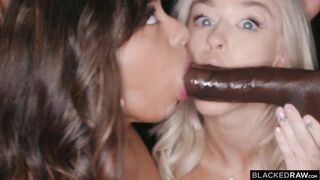 New BlackedRaw Isabella Jules Emma Rosie Tiny Blonde And BFF Take Turns With Massive BBC