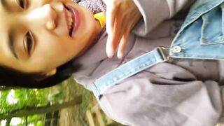 New June Liu Chinese Student Outdoors blowjob Onlyfans
