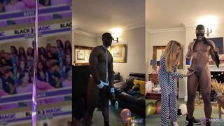 New blackmagic model party at home with milf women