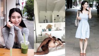 New Beautiful Japanese Model wanted to Try her first sextape with BBC she cant spot cumming after getting black socials in Telegram link